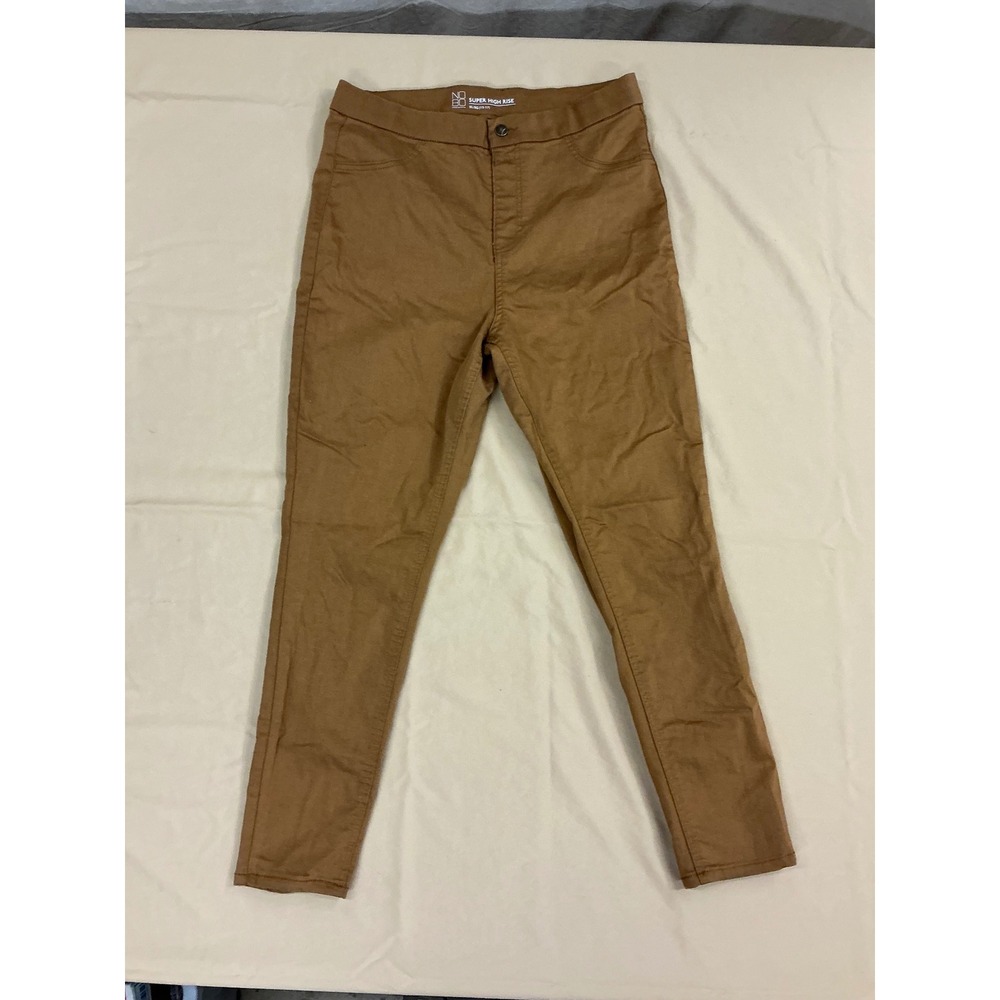 No Boundaries Super High Rise Jeggings Tobacco Brown Skinny Pants XL 15-17